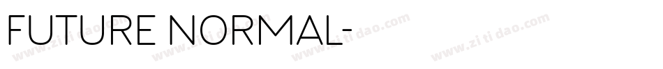 Future Normal字体转换